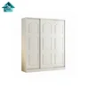 Simple and modern sliding door wardrobe 3 doors adult bedroom wardrobe overall assembly board type economy type