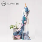 Hangzhou spring summer custom printing 100% silk women chiffon scarves and shawls