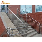 Factory wholesale stainless fixing stair balustrade handrail railings