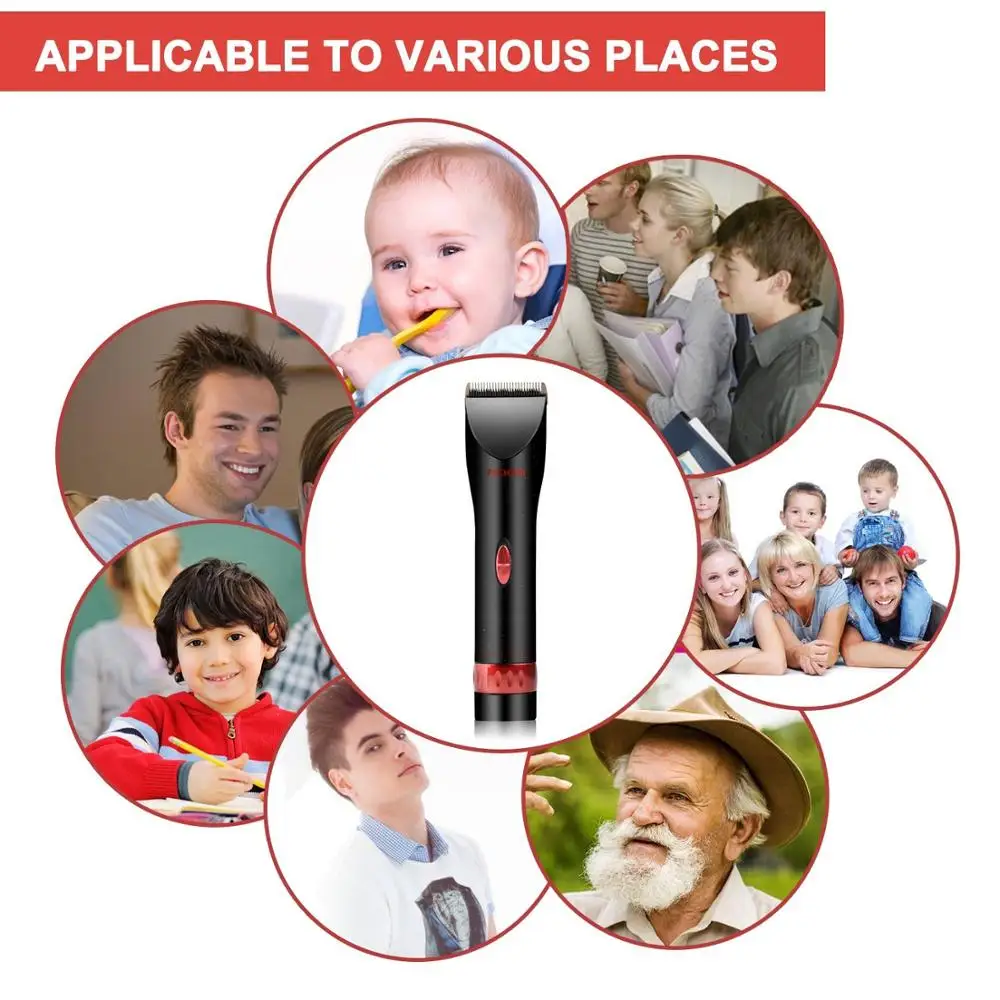 2018 HOT cheap professional automatic hair salon clipper set kit barber hair trimmer electric hair clipper