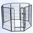 popular eight panels black heavy duty strong puppy dog play pen