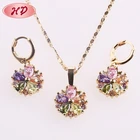 Guangzhou Fashion Wholesale Necklace And Earrings Set Imitation Jewelry