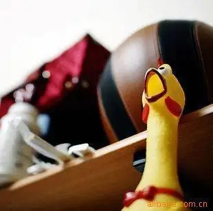 Pet chicken classic funny sounding vinyl Guaijiao pet dog toy trumpet screaming chicken 17cm