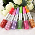 School Stationery Lipstick Shape Pen Novelty Items Pens Wholesale Colorful Ball Lipstick Pen