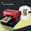2018 Upgraded Custom t shirt uv led printer A3 t-shirt digital flatbed printing machine
