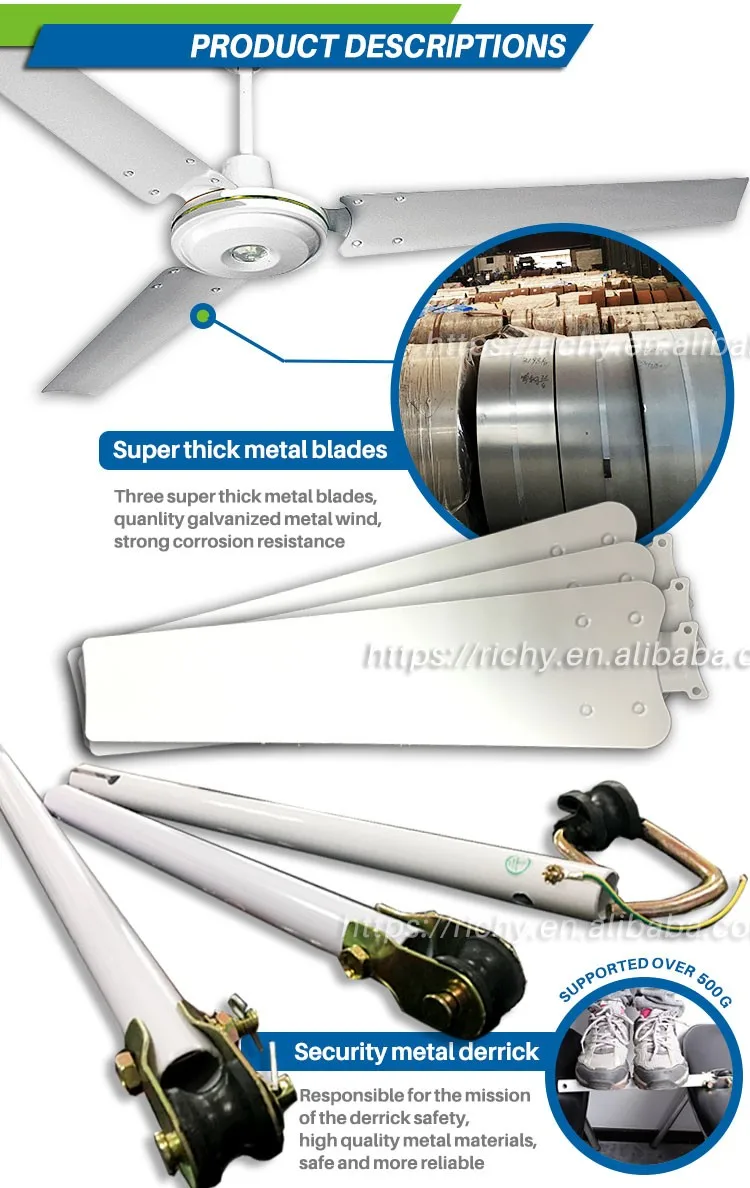 Specifications 56" 220v False Ball Bearing Metal Ceiling Fan Buy