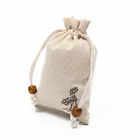 Natural linen jute sack jewelry gift pouch drawstring bags custom oem china promotional drawstring bag