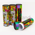 round luxury cardboard tube gift box t shirt wholesale packaging