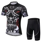 Breathable cycling jersey men custom printing cycling shirts and pants bicycle jersey set