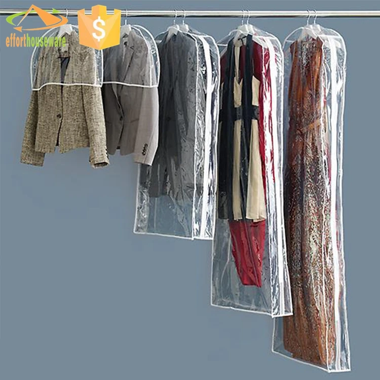 Top Quality Waterproof Clear Plastic Garment Bags With Pockets - Buy 