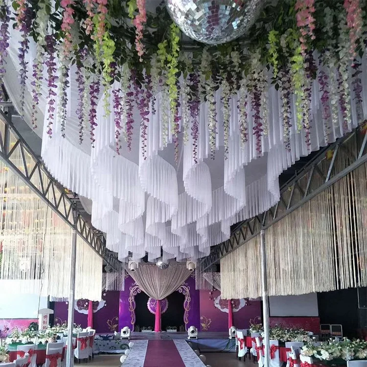 Ceiling Drapes For Wedding Buy Wedding Ceiling Drape S Shaped Ceiling Drapery Ceiling And Wall Drapes Product On Alibaba Com