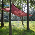 HDPE add UV Materials Red Color Stock 3.6*3.6*3.6M Sun Shade Sail