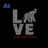 Love Delta Sigma Theta Crystal elephant Iron-On Rhinestone Transfers