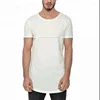 Wholesale new style cotton casual curved hem custom sports gym clothes for mens tshirt