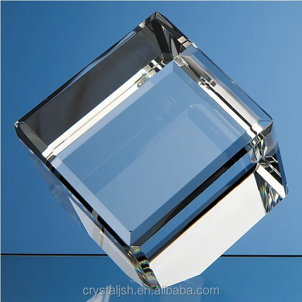 wholesale birthday gift cheap clear crystal magic cube