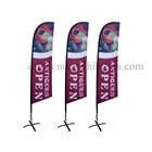 Teardrop or Feather Outdoor Flying Wind Resistant Promotion Printing Favoshow Advertising Banner Beach Flag