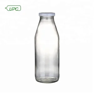 large capacity glass milk bottle