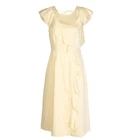 new style long women's ruffled sleeves fashion design dress strappy maxi dress summer