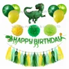 2019 new arrival party supplies jungle dinosaur birthday banner kids dinosaur birthday party decoration