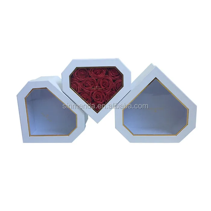 shaped gift box packaging cardboard luxury flower boxes with