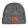Wholesale custom wool beanies leather patch / wool knitted winter hats