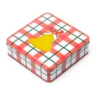 Custom Gift Packaging Plain Galvanized Tin Box Empty Cookie Packaging Square Tin Can