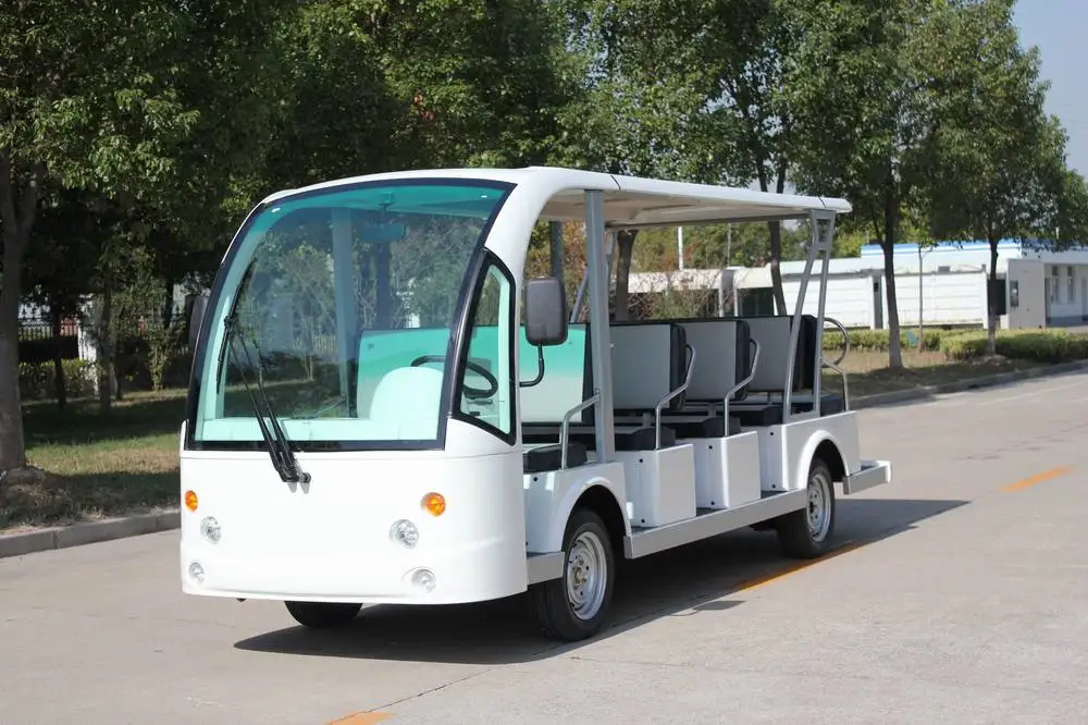 High Quality 14 Seater Electric Tourist Bus Sightseeing Cart Golf Carts 