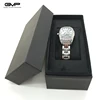 China Fashion Style black soft touch paper Small Cheap Cardboard Paper Watch Box, Wrist Custom Logo Paper Watch