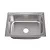 5338 stainless steel kitchen single bowl sink with drain board