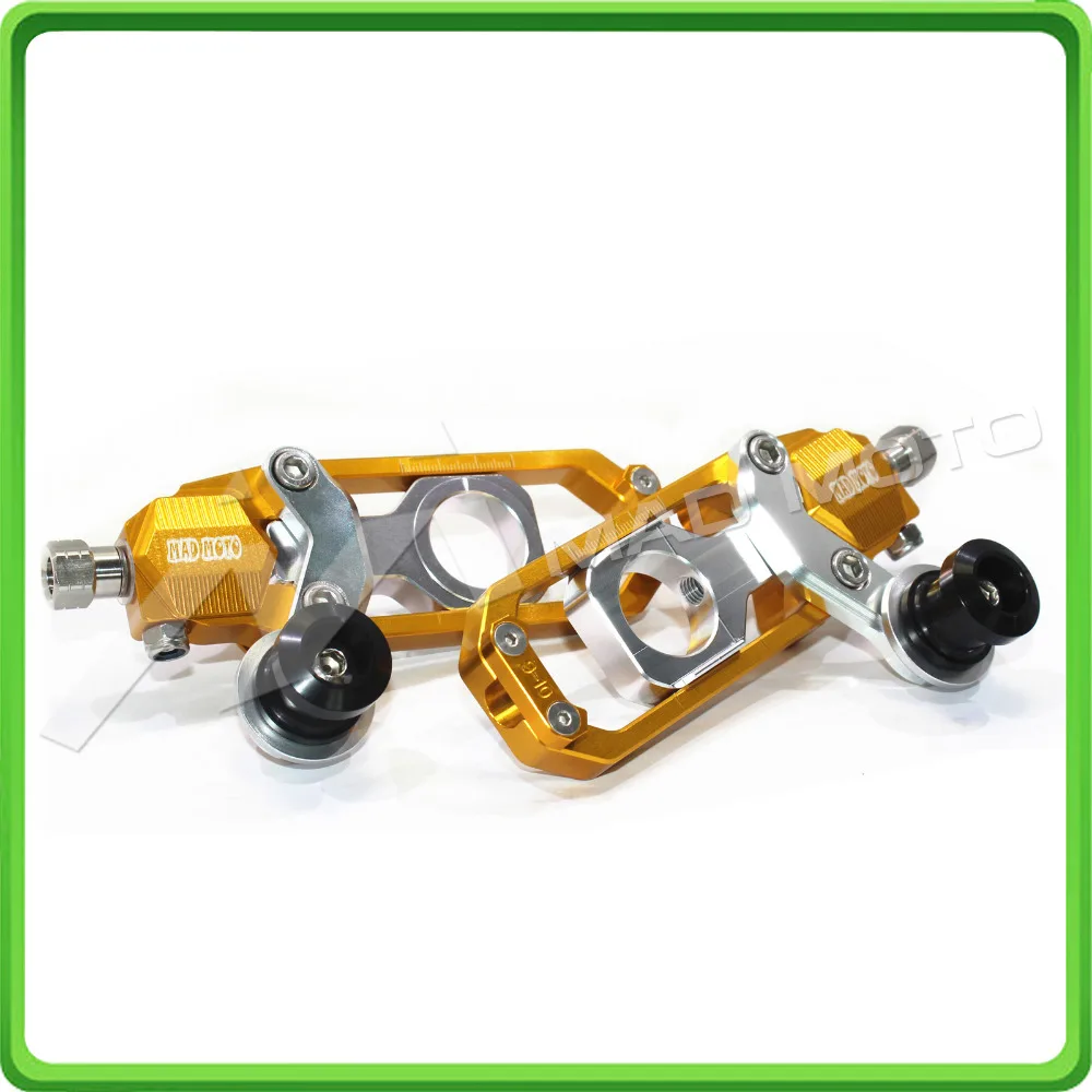 Chain Tensioner Adjuster with bobbins for HONDA CBR 1000 RR CBR1000RR 2008 2009 2010 2011 2012 2013 2014 2015 2016 Gold&Silver (6)