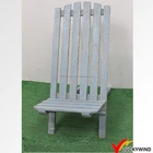 Yard Vintage Shabby Paint Wooden Garden Chair Slat