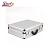 Hard shell aluminum carrying briefcase travelling luggage suitcase with two locks