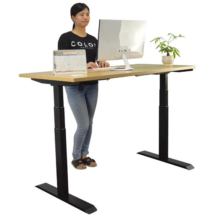 Ergomic Electric Height Adjustable Sit To Stand Desk Sand Up Desk