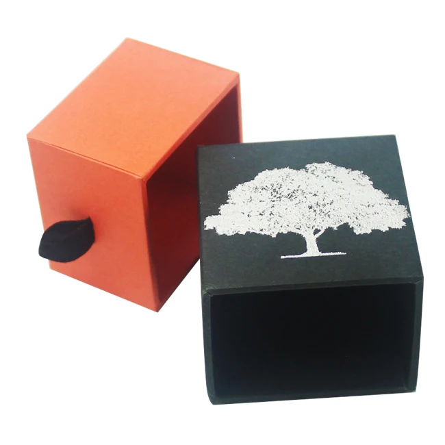 luxury custom logo printed paper jewelry gift box