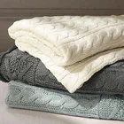 100% acrylic firbers crochet blanket baby knitted blanket