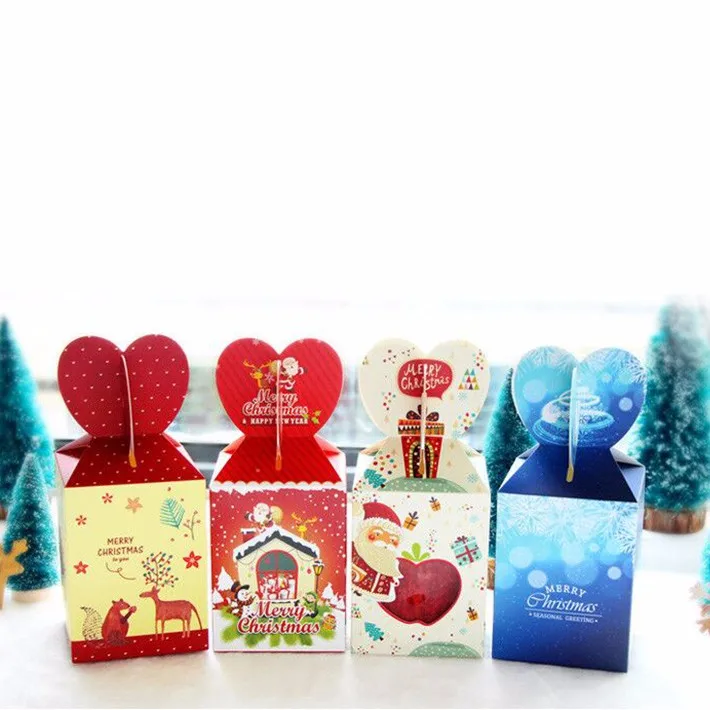 high quality different shape cute christmas candy package box