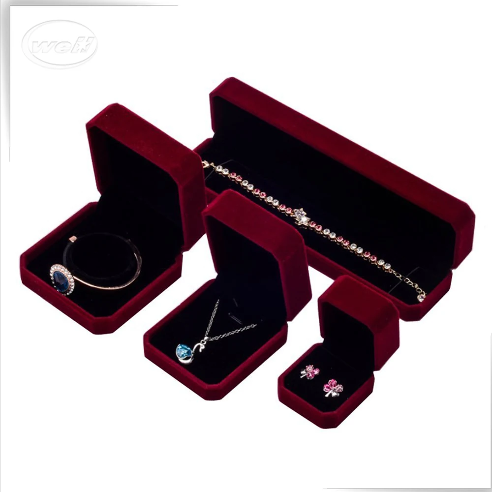 leather jewelry packaging set box wholesale plastic ring