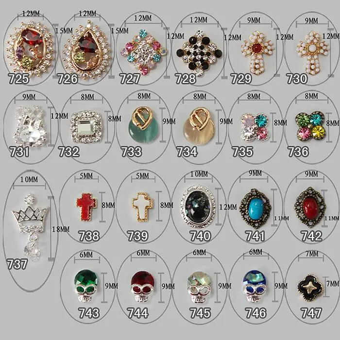 The fashion brand new stone nail decoration