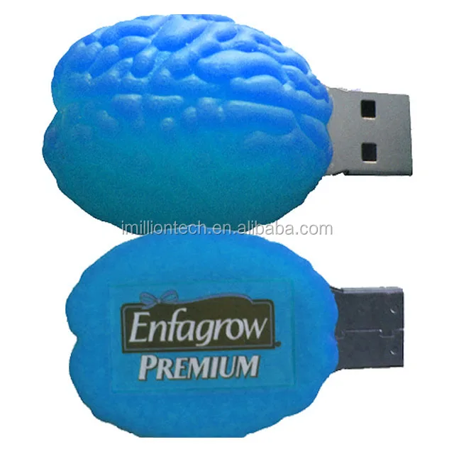 promotional brain shaped usb flash drive memory stick