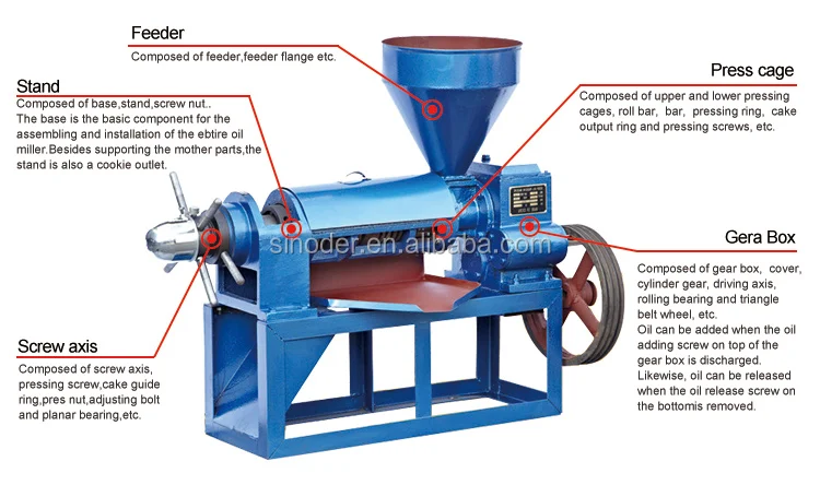 Buy Safety Simple Rice Bran Oil Palm Oil Mill Screw Press Machine