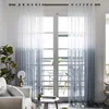 Gradient Sheer Curtains for Living Room Voile Curtain Kitchen Modern Drapes for Bedroom Elegant Curtains Fabric drapes