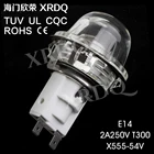Bulbs Sockets E14 Lamp Socket X555-54V E14 Oven Lamp Light Bulbs Sockets Holder High Temperature Steamer Microwave
