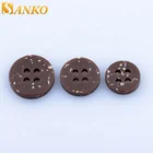 Environmental protection coconut shell button horn 1 inch brown buttons for sale