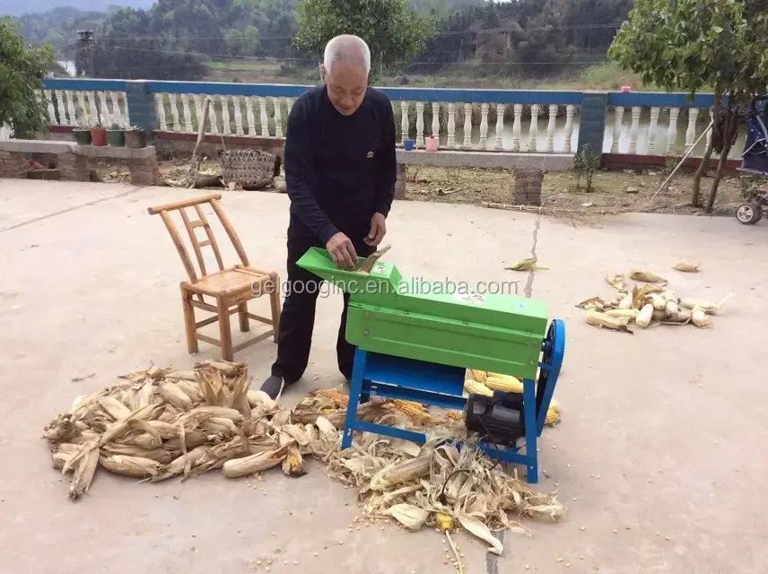 Commercial Electric New Sheller Maize Shelling Threshing Cutter Machine Seed Removing Husking Machine Fresh Sweet Corn Thresher
