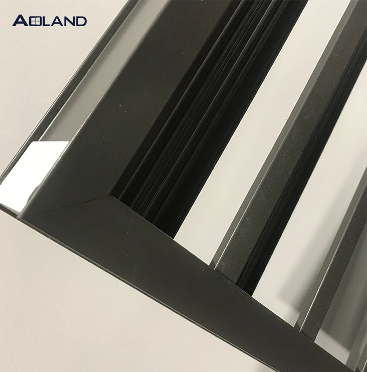 Aluminium fixed louvre windows for ventilation