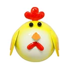Cute animal type small metal yellow chic fridge magnet for gift