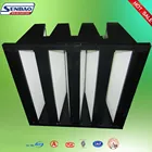 Plastic frame V cell hepa filter for air conditioning systems