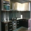 China supplier high gloss pantry pvc paint surface finish kitchen cabinet