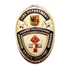 badges Military sheriff fire department cheap custom badge with gold plating badge