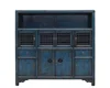 Dining room furniture blue lacquered handmade kitchen cabinet